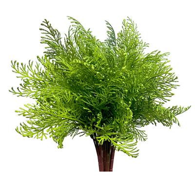 Single Simulated Green Plant Handle Bundle 7 Fork Phoenix Pine Home Ornament Landscaping Plant Engineering Greening Decoration