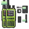 Twin Pack Baofeng UV-5R Mini 5W Radios | Bluetooth Channel Sync + NOAA Storm Reports | Type-C Rechargeable for Emergencies