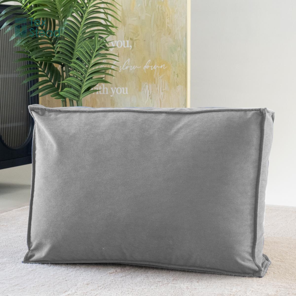 

1 шт. Подушка для чтения, большая подушка-валик, подушка для изголовья кушетки, подушка для спины, съемный чехол, подушки для чтения на открытом воздухе 51x66x15cm светло-серый