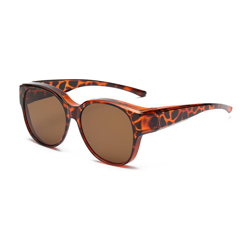 Fashion Large Frame Sunglasses Cover Over Myopia Prescription Glasses Portable Men Women Vintage Fishing Driving Eyewear
