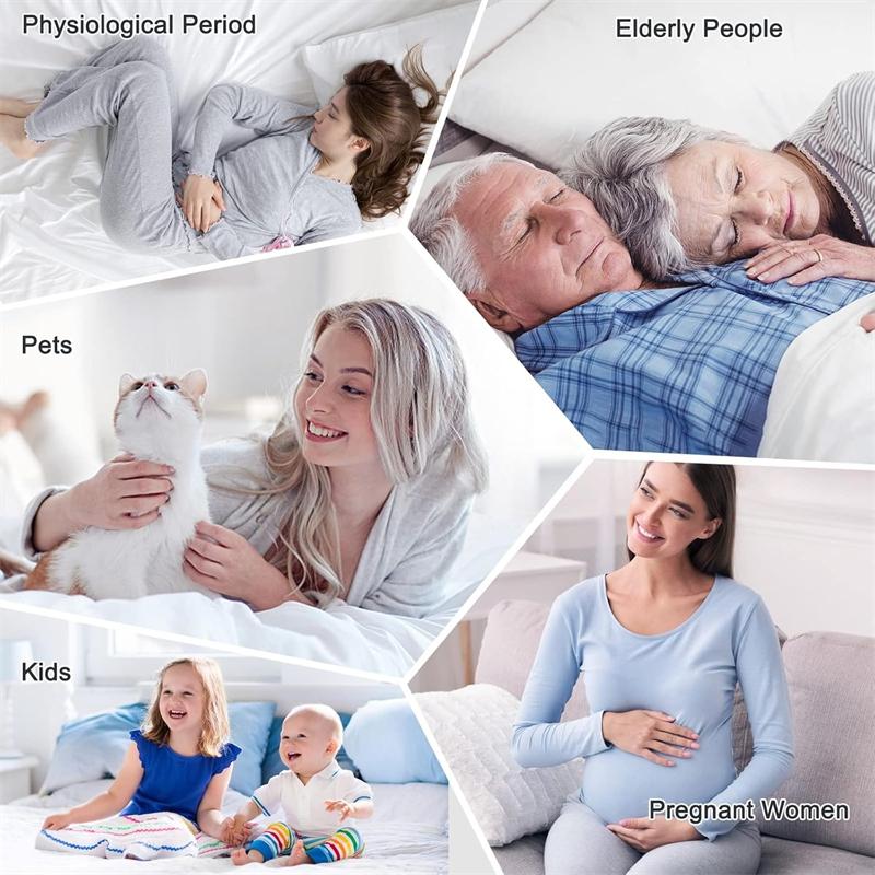 Waterproof Mattress Protector Soft Breathable Fitted Bed Cover, 18" Deep Pocket Noiseless Mattress Pad - Machine Washable, for Kids & Elderly