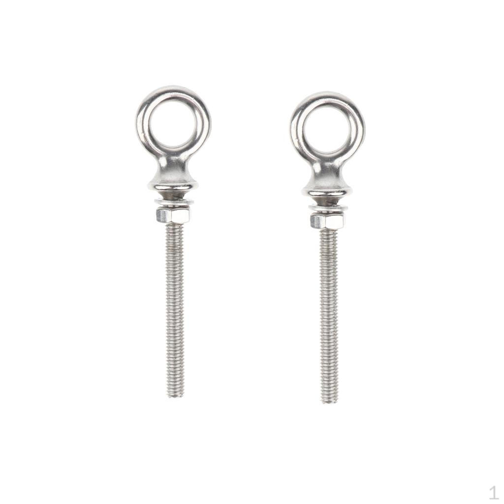 

210 100mm Threaded Lifting Eye Bolt Ring Stainless Steel