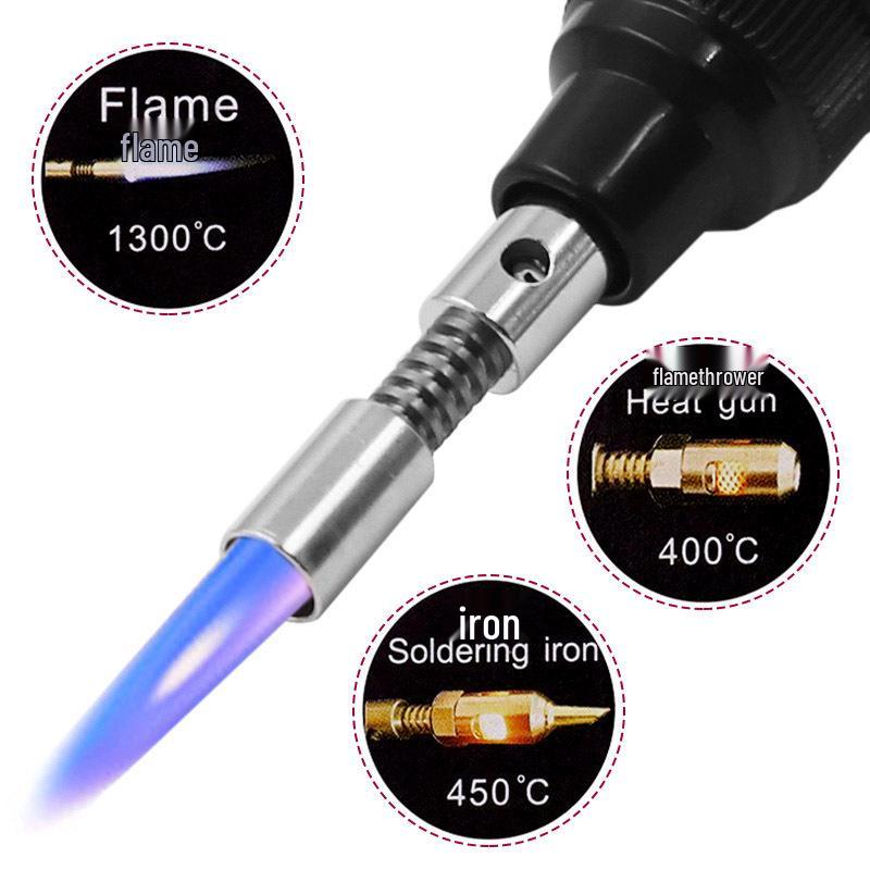 Compact Gas Soldering Iron Kit for Household Welding and Maintenance