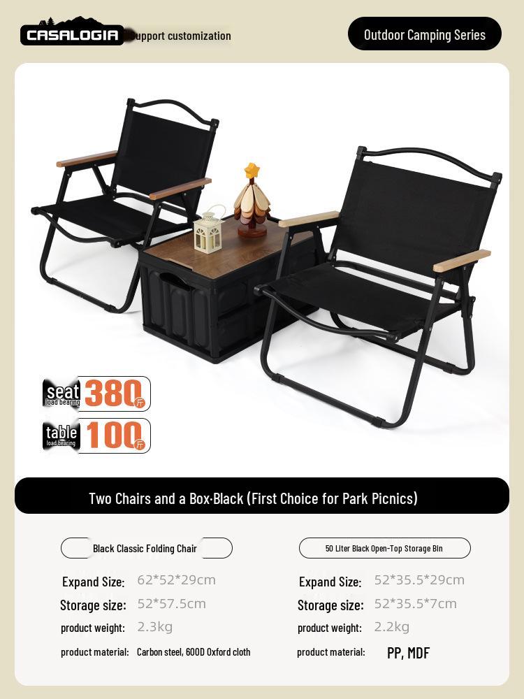 Boguwen Tianji Tragbarer Klapp-Outdoor-Stuhl für Camping, Picknicks, Strand und Imbissstände - Kermit-Stil