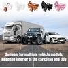 Car Purse Hooks, 2PCS Cute Bow Vehicle Seat Headrest Hanger for Bags, Space Saving Automotive Back Seat Storage Hanging Holder Decor Accessories,
