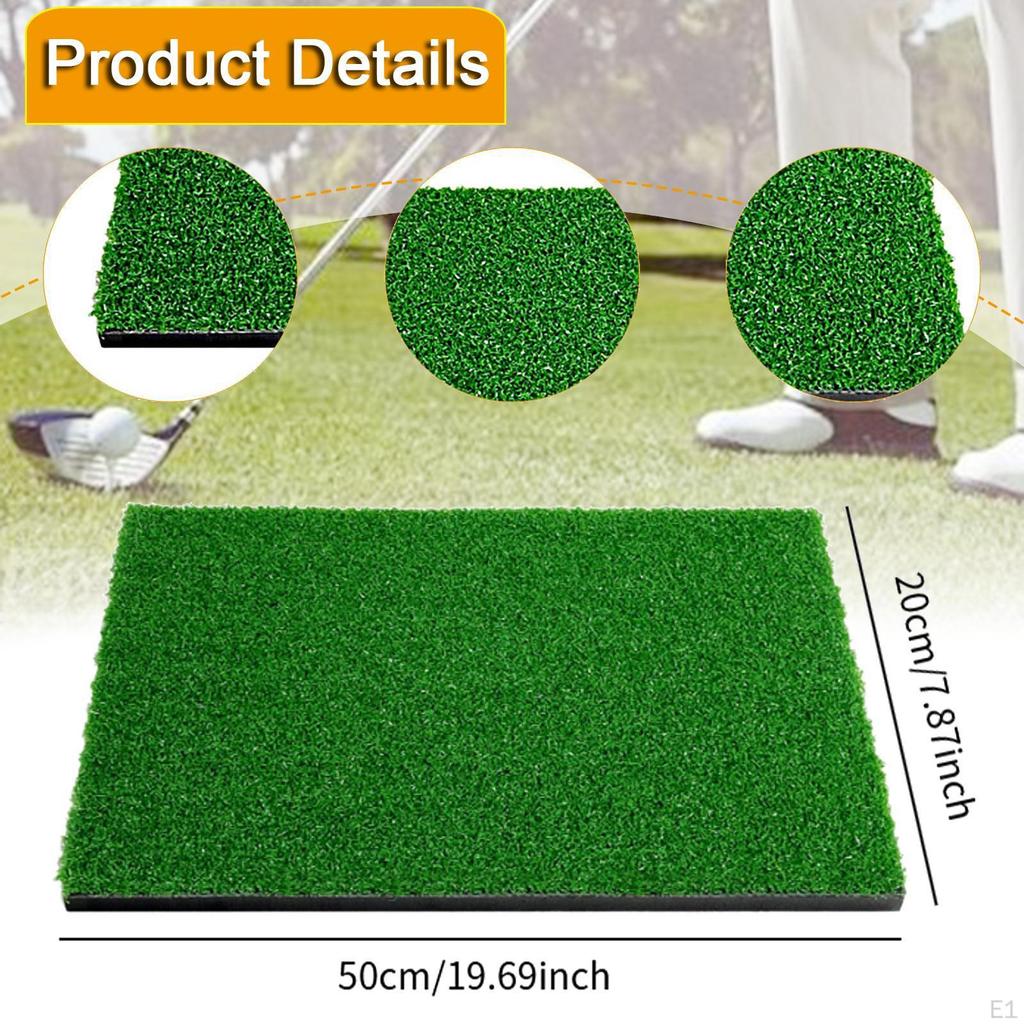 Golf Hitting Mat Accessories Wear Resistant Swing Practice for Garage Garden Outdoor Parks