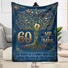 Family Tree Roots Begin Love Flannel Blanket-Soft and Suitable for Sofas,Beds,Offices,Travel,All Seasons,Great Gift for Holidays and Birthdays.
