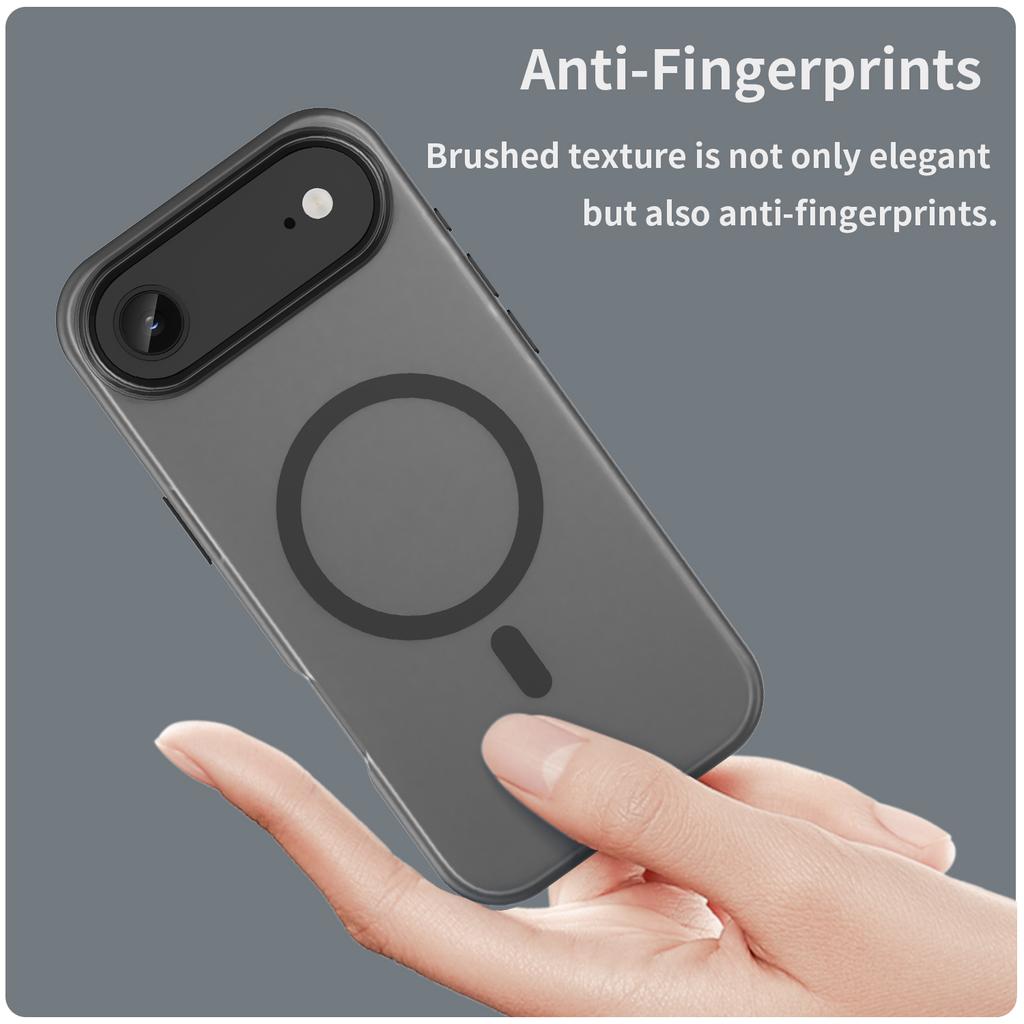 For iPhone 17 Air Case Compatible with MagSafe TPU+PC Slim Matte Translucent Phone Cover