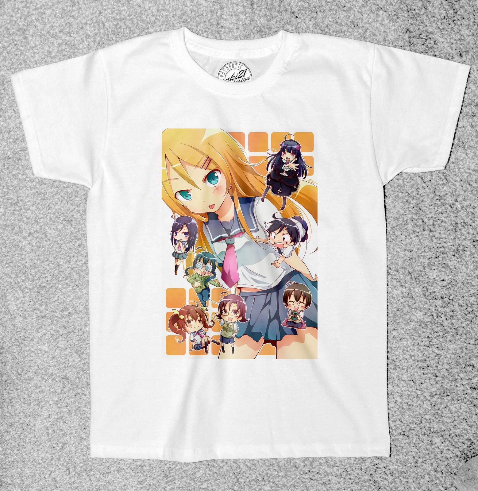 Аниме Девочка 036 Кавайи Манга Детские/Для Детей Взрослые футболки/футболки 150