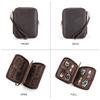 CONTACTS FAMILY Genuine Leather Watch Case Bag Watch Holder Vintage Zipper Travel Watch Display 2/4/6/8 Slot Storage Box Case Pouch