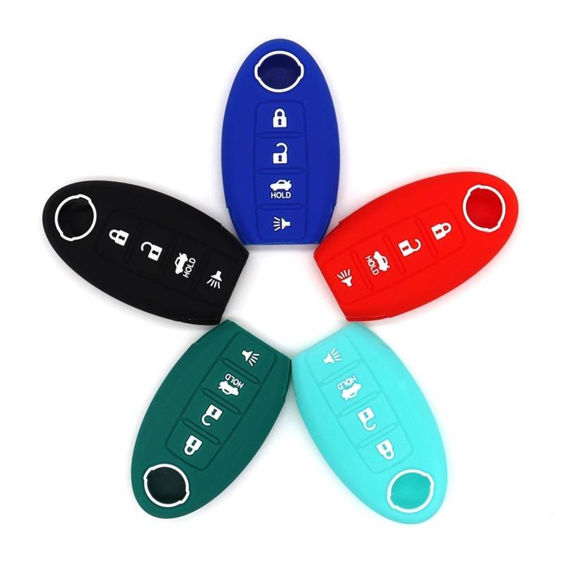 Suitable for Nissan Qashqai, Jinke Sylphy, Teana Sylphy smart 4-button silicone soft key bag