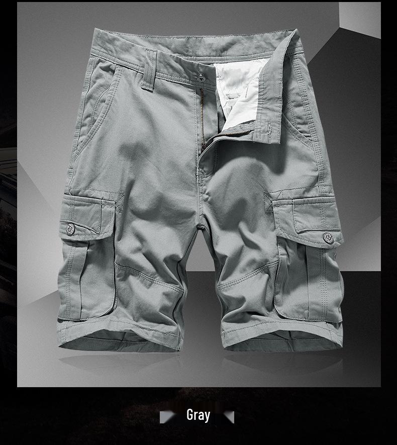 Men's 2021 Summer Multi-Pocket Washed Casual Shorts