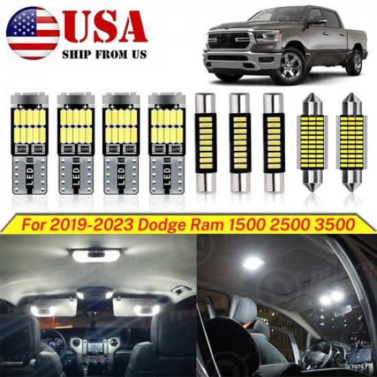 

13 White LED interior Lights Package kit for - Dodge Ram 1500 2500 3500