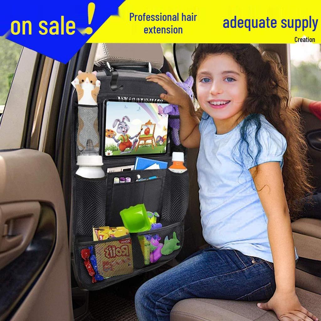 Car Seat Back Storage Bag - Cartoon Multifunctional Organizer