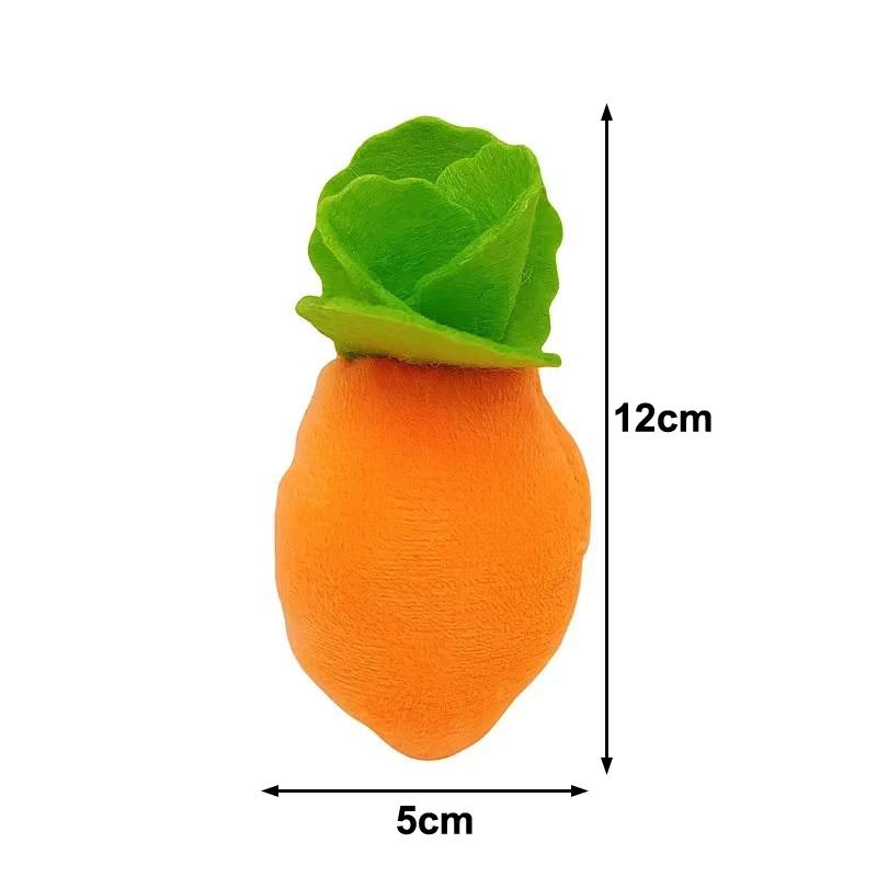 Montessori Plush Pull Carrot Toy Soft Cotton Radish Interactive Game Baby Cognitive Educational Toys Early Learning Gift for Chi