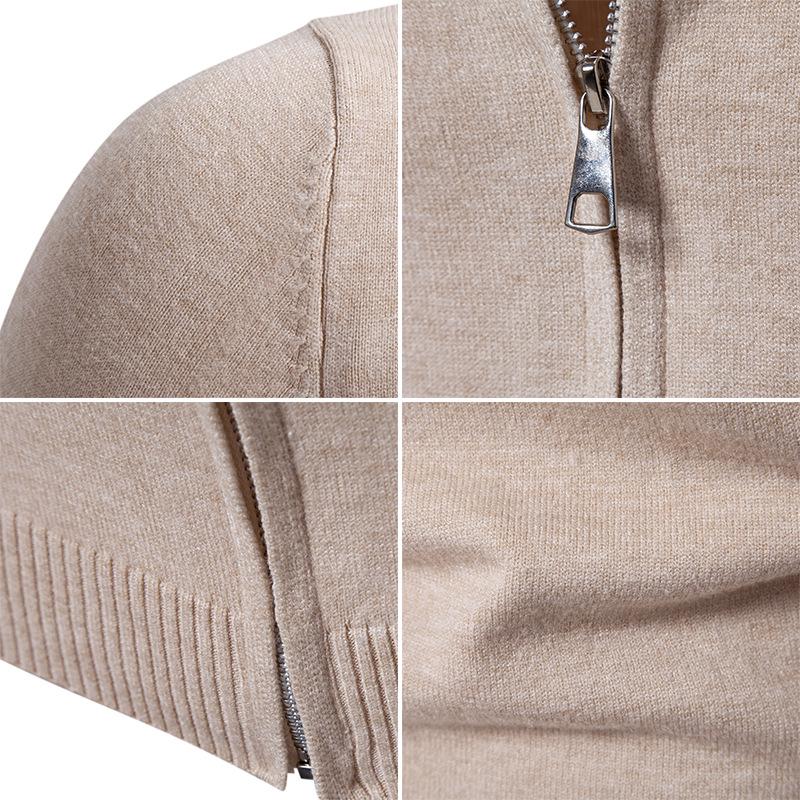Men's Slim Fit Wool Cardigan Sweater - Autumn Winter Fashion Trend