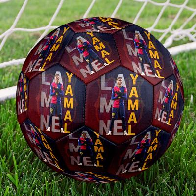 Lamine Yamal Soccer Ball Size 5 Football Machine-Stitched Indoor/Outdoor Training and Matches Perfect Commemorative Gift for Soccer Lovers
