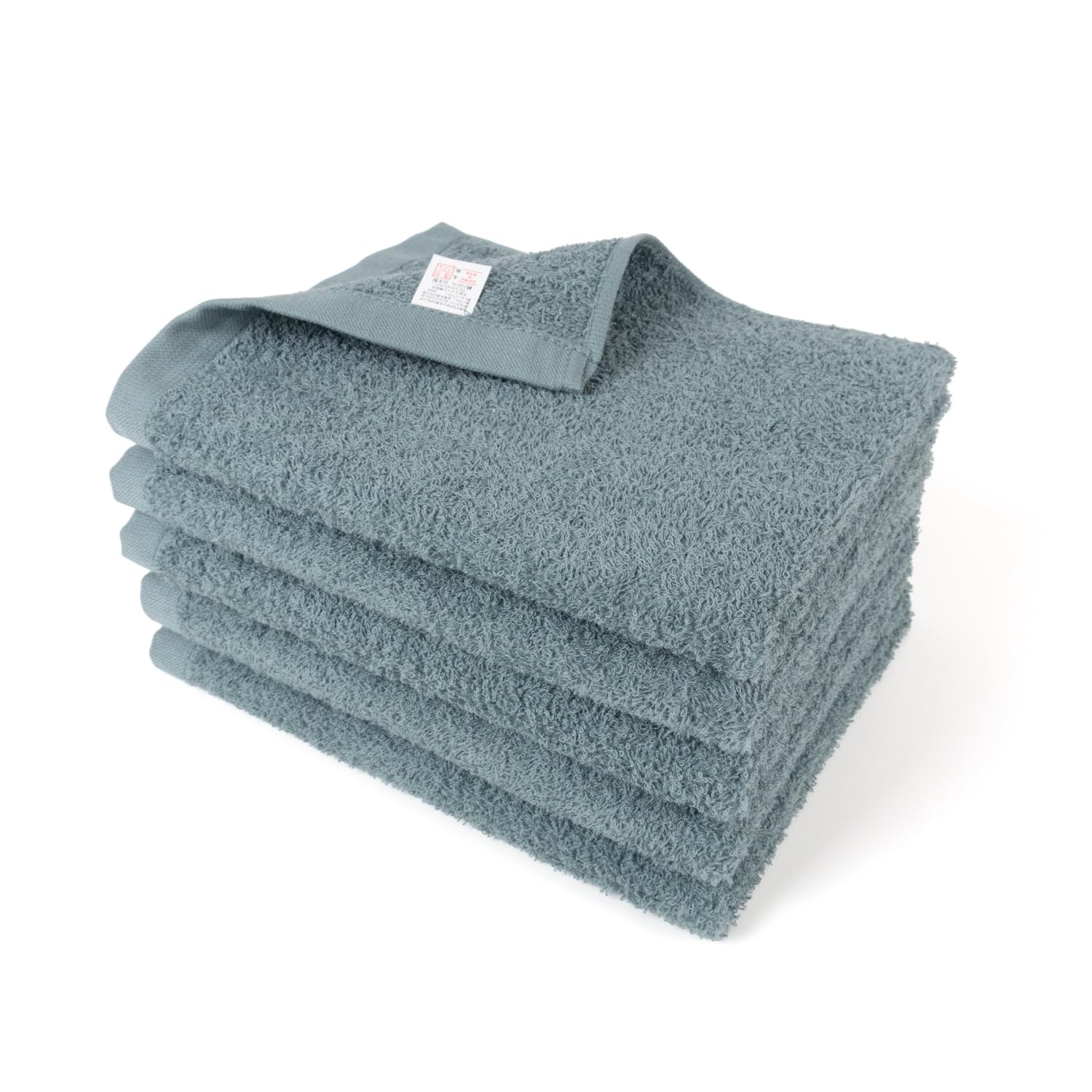 

oruTa Senshu Face Commercial Made in Indoor Easy Daily 34 x 85 Dark Blue Towels, 5-Piece Set, Thin, Quick-Drying Cotton, Sanmaru, Use, Japan, Drying, темно-синий