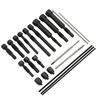 22PCS Set Glow Plug Electrodes Removal Tool Kit Metal Portable Complete with Storage Box
