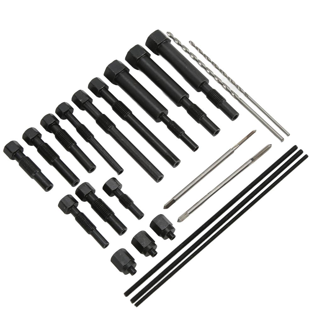 22PCS Set Glow Plug Electrodes Removal Tool Kit Metal Portable Complete with Storage Box
