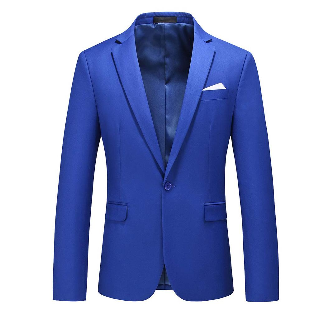 [FOMANSH] Men's Suit Set (Jacket and Pants), One-Button, Slim Fit, Plus Sizes M-6XL, Business/Christmas Appearance