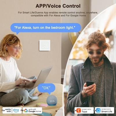 Smart Roller Blind Switch for Home Use Compatible with Voice and App Support 2 4 GHz WiFi and Timer Programming
