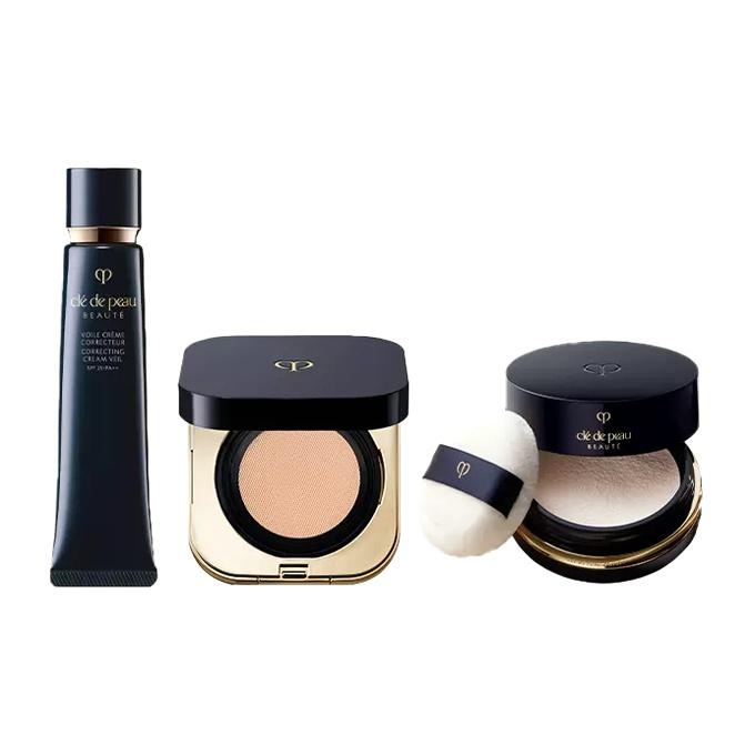 

Clé De Peau Beauté (Cpb) Набор косметики из 3 предметов (Тональная основа-кушон, Корректирующий крем-вуаль, Рассыпчатая пудра) Primer37ml+Foundation14g #O10+Loose Powde26g #N1