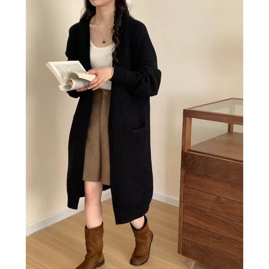 

YYFS Женская мода Повседневная Осень Зима Однотонный Принт Длинный Рукав Полуводолазка Топы Женская Одежда Шерстяной Трикотаж Свитера Size: One Size чёрный