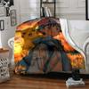 1pc Pokémon Trainer Pikachu Flannel Blanket, Soft Skin Friendly with Digital Printing, Various Sizes Available for Family, Friends, Birthday