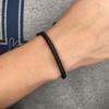 Mode Herren Lederarmband Edelstahlknopf Neutrale Accessoires Handgewebter Schmuck Geschenke