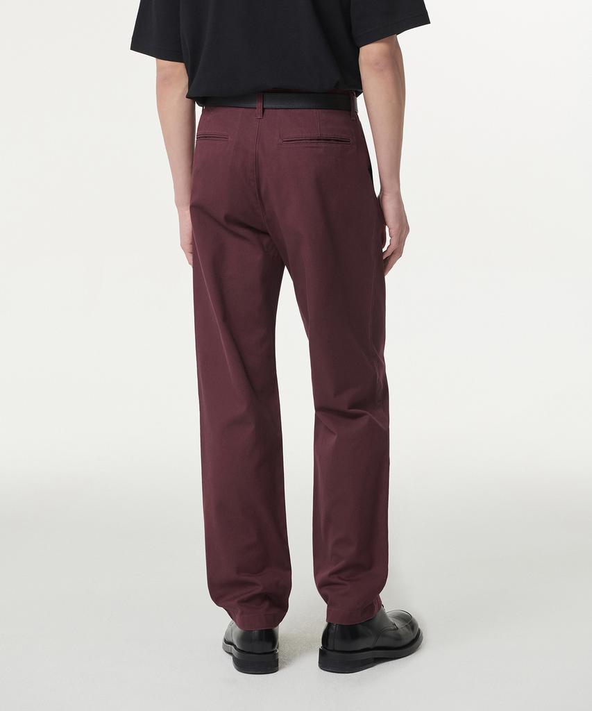 MUSINSA STANDARD One-Pleat Regular Fit Chino Pants [Burgundy]
