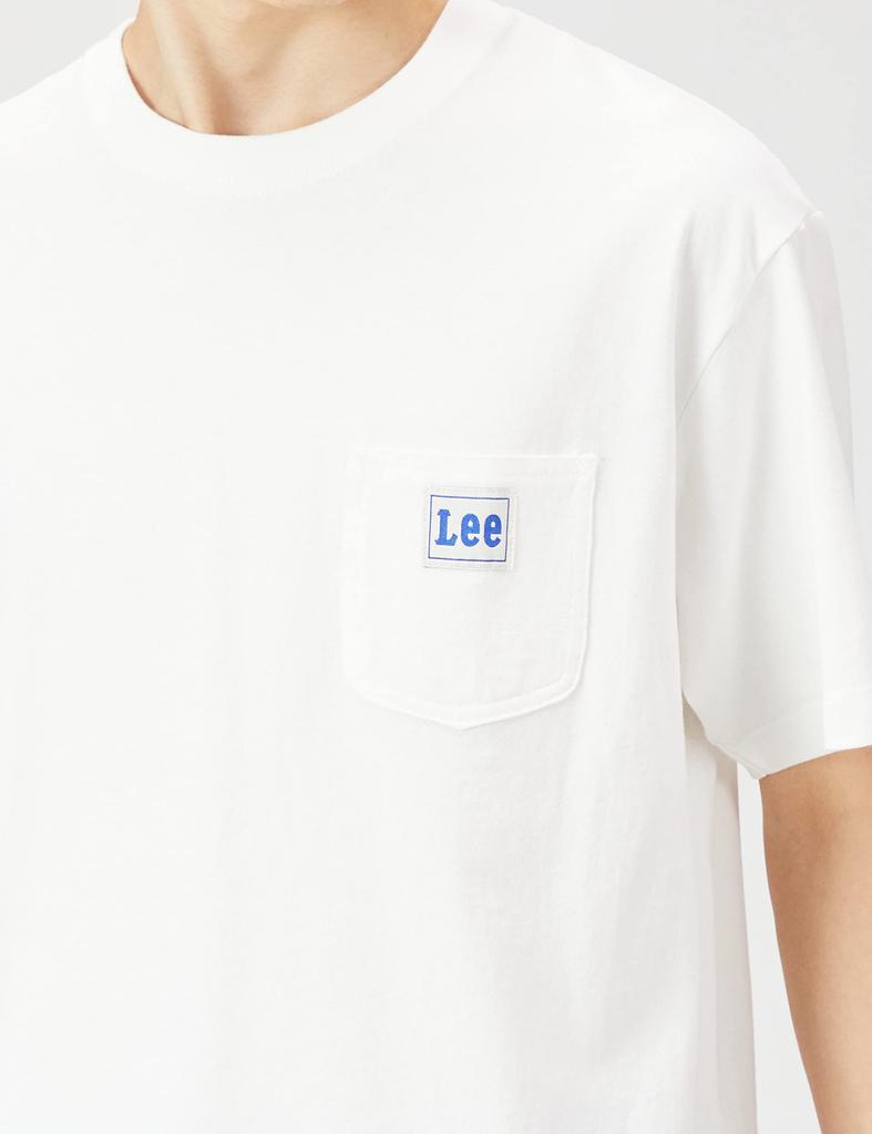 Lee Official Collaboration Side Print Size M T-Shirt, Men's, LT3044-318, White,