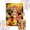 Diamond Painting Kit Mickey Minnie Garden Romantic Wall Decor Handmade Art Gift