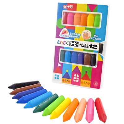 SAKURA Sakura Crepas Triangular Coupie Pencil 12 barev FYL12
