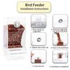 2PCS Bird Feeder and Waterer Set Treat Container AntiWaste Tray Durable ABS Cage Accessories for Small Medium Birds