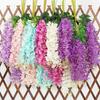 Artificial Wisteria Flowers Fake Wisteria Vine Hanging Garland Faux Silk Flower String for Wedding Arch Ceremony Party Garden Home Backdrop Decor