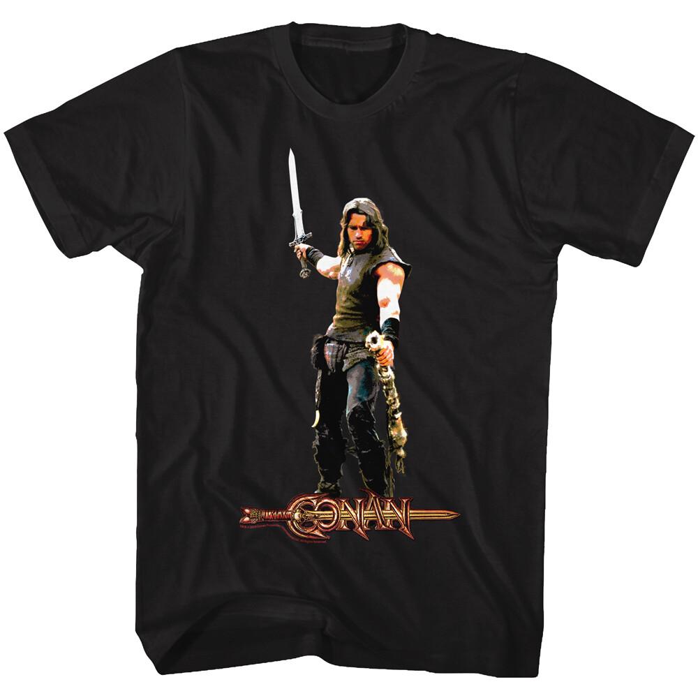 Conan The Barbarian Movie Steel Isn t Strong Boy Flesh Is Stronger Men T-Shirt XXXL