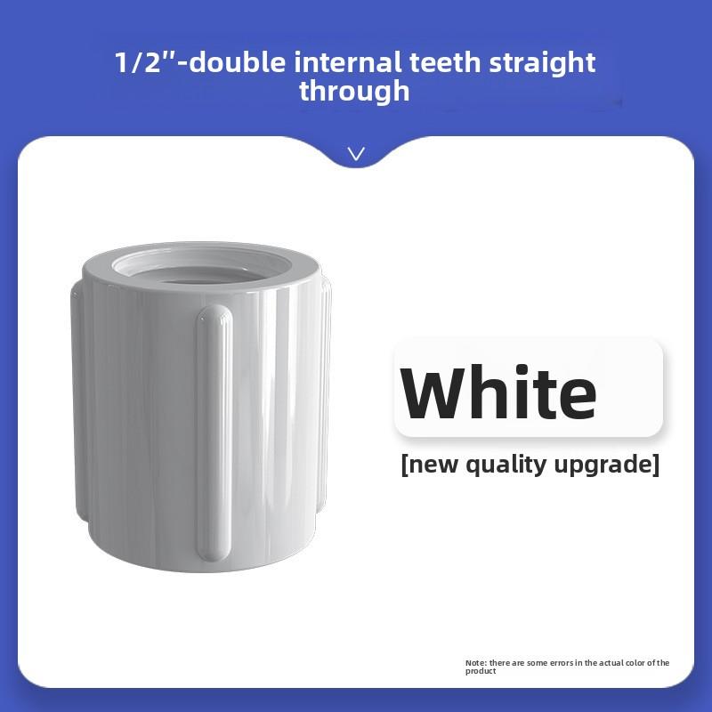 PVC 1/2 3/4 1 Inch Female Thread Connector 20/25/32mm Straight Elbow Tee 3-Way Adapter For Garden Irrigation Aquarium Pipe