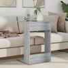 Side Table Grey Sonoma 40 x 38 x 62.5 cm Engineered Wood
