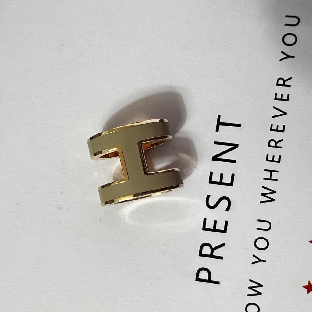 Love Home High-Quality CNC Gold-Plated 'H' Choker Necklace - Available In Rose Gold, White, Milk Tea Colors & Various Sizes