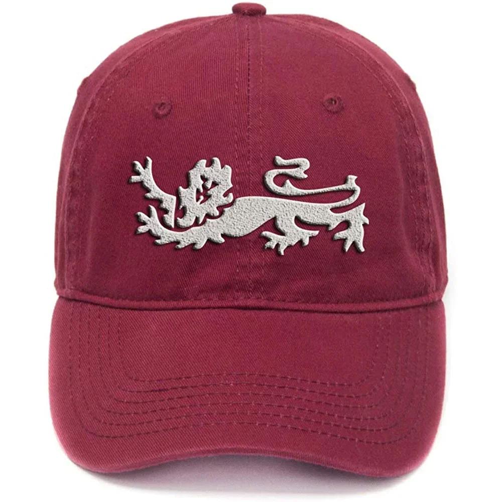 

Lyprerazy England Lion Washed Cotton Adjustable Unisex Women Unisex Hip Hop Cool Flock Printing Baseball Cap