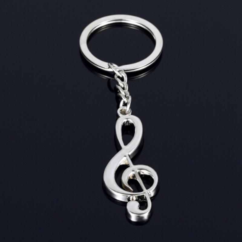 Heißer Verkauf Cartoon Musiknote Violinschlüssel Schlüsselanhänger Anhänger Geschenk Schlüsselkette Für Frauen Mädchen Männer Metall Schlüsselanhänger Großhandel