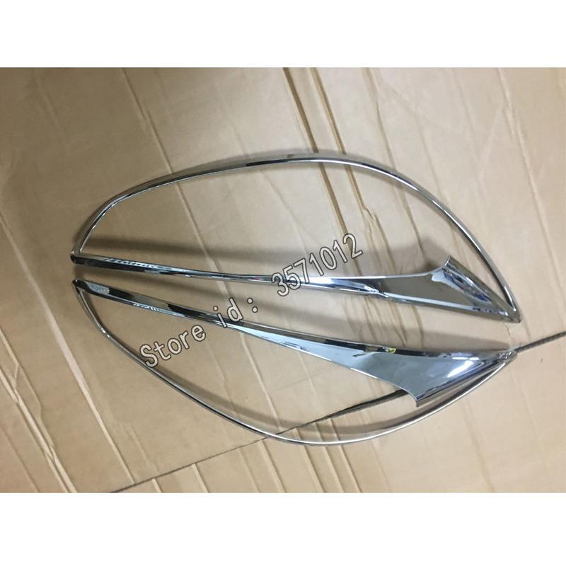 For Mazda CX-5 CX5 2012 2013 2014 2015 2016 Car Cover Front Head Light Lamp Detector Frame Stick ABS Chrome Cover Trim Eyebrow