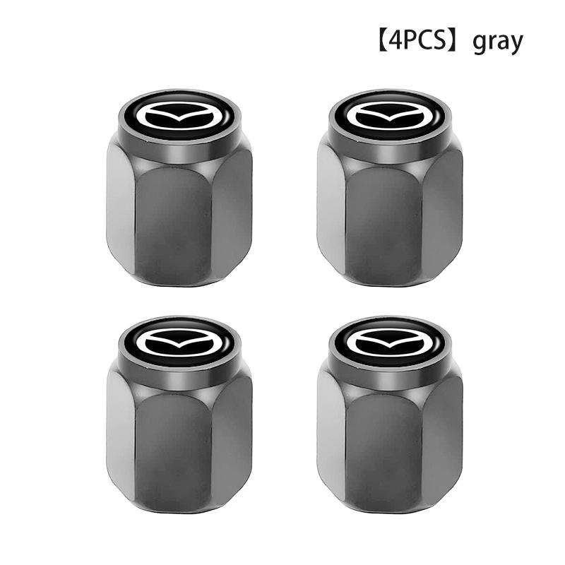 4pcs Car Tyre Valve Caps Universal Valve Protection Cover For Mazda 2 3 5 6 Axela Atenza Speed 6 CX3 CX4 CX5 CX7 CX8 CX9 MS