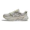 HOKA Clifton L Suede Vaporous Barley Unisex Sneakers Grey 1122571-VSB