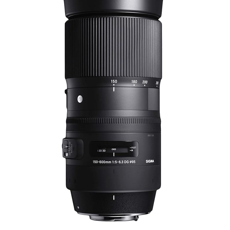 

Об єктив Sigma 150-600 мм F5-6.3 DG OS HSM Canon з байонетом Canon EF, зум-супертелеоб єктив повного розміру для однооб єктивної дзеркальної камери Сучасний