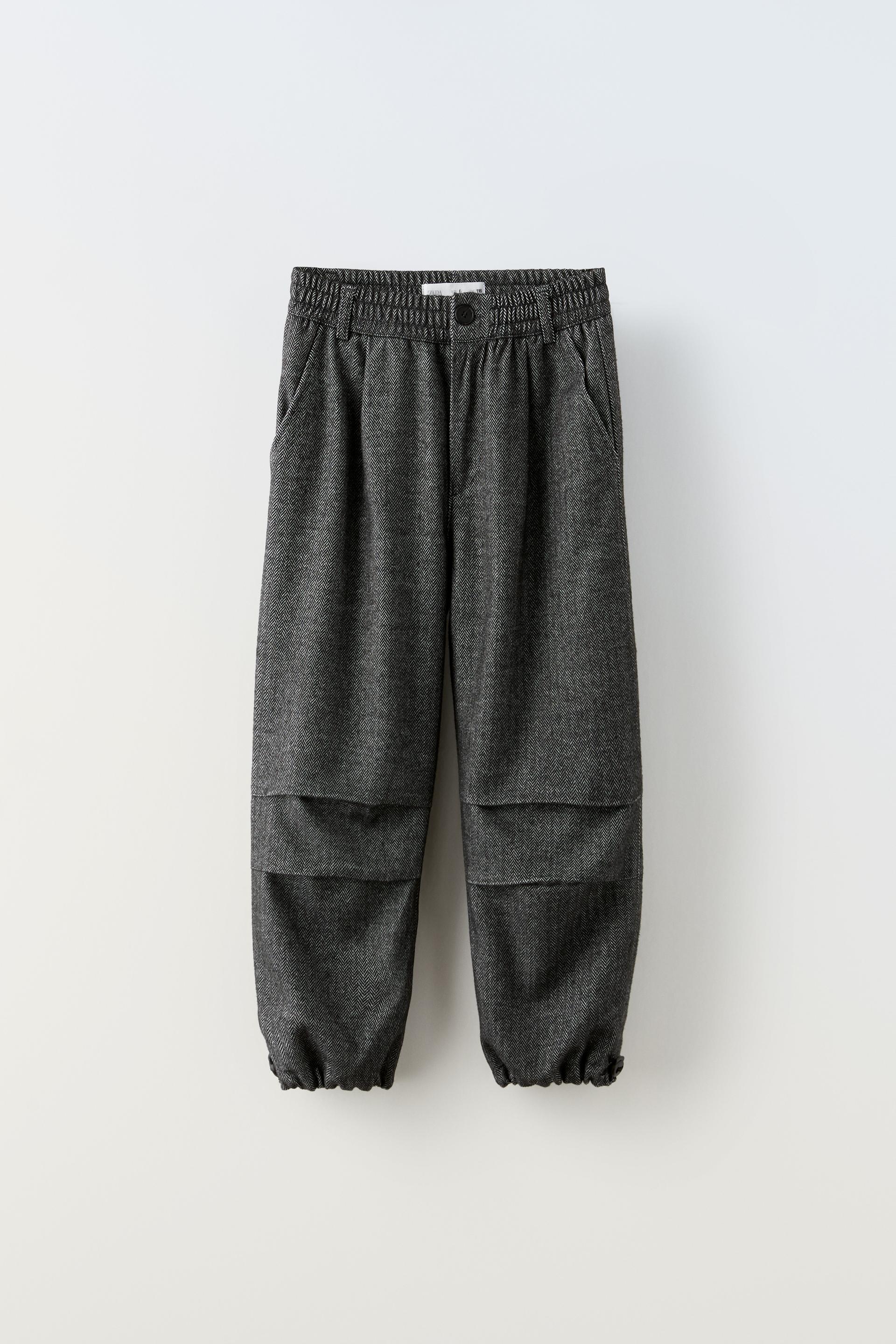 

БРЮКИ ПАРАШЮТ С УЗОРОМ В ЕЛОЧКУ