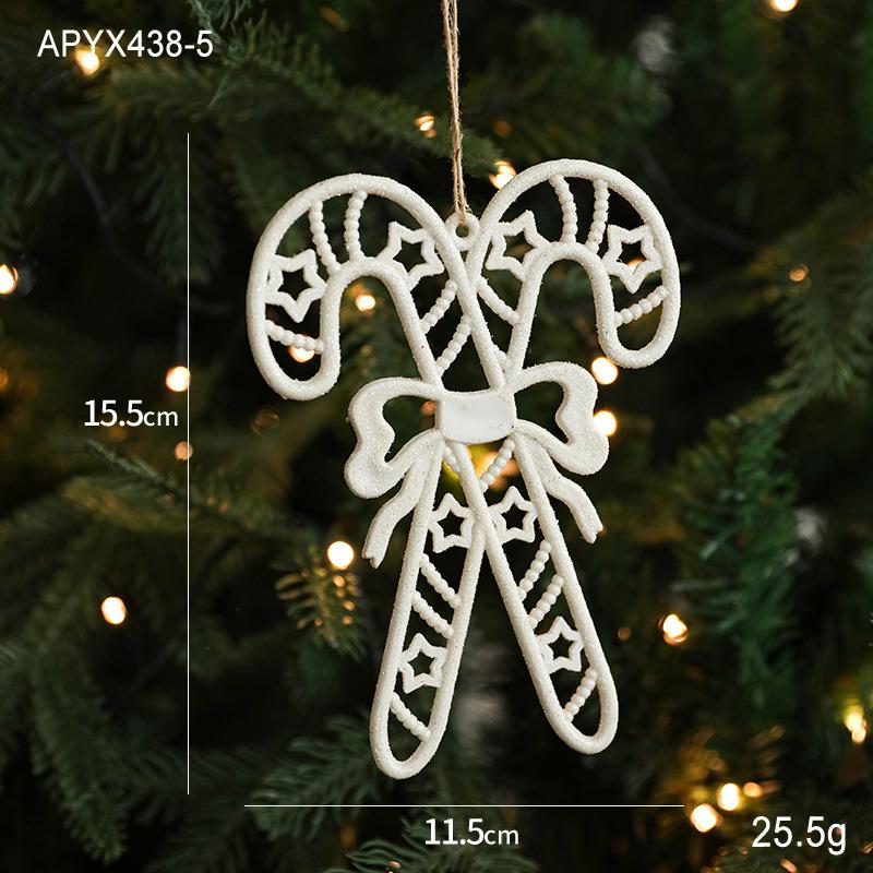 White Plastic Christmas Ornaments: Reindeer and Star Shapes for Tree Décor