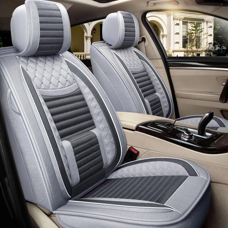 BAIC Changhe A6 2019 Luxury Linen Car Seat Cushion - Four Seasons Universal, Full Surround Cover