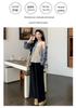Spring 2026 Maternity Fashion: Plaid Shirt, Striped Vest & Wide-Leg Pants Set